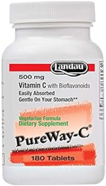 Kosher PureWay-C 500 mg Vitamin C with Bioflavonoids - 180 Tablets