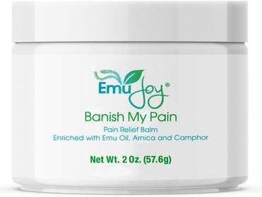 Banish My Pain Balm - Arnica Camphor &  Oil Concentrated Pain Relief Cream for Muscles Joints Neck Back Knees. Fast Acting Arthritis Pain & Fibromyalgia Relief Cream