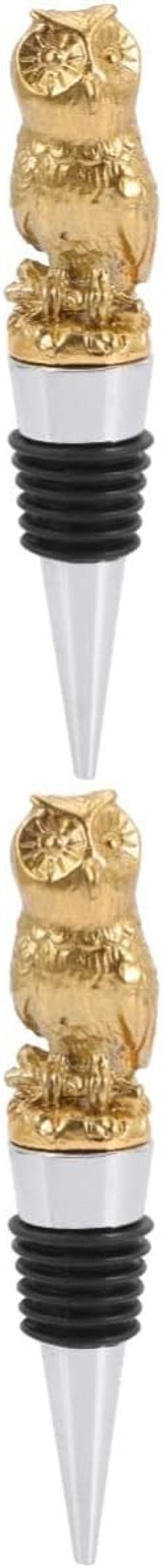 2pcs Easter Corks Wine Preserver Wine Accessories Pour Spout Decorative Bottle Stoppers Animal Wine Stopper Owl Bottle Stopper Wine Cork Stopper Wine Cap Zinc Alloy Seal