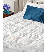 Belle Terre Cooling Mattress Topper Full Size - Ultra Soft & Thick Mattress Pad - Bed Cushion wit...