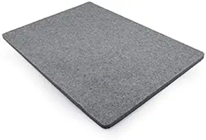 Wool Ironing Mat-Pad Made with 100% New Zealand Wool Pressing Pad Great for Traveling and Quilting Holds Heat When Pressing to Provide Professional Results Ironing Board Cover (Gray, 8x8)