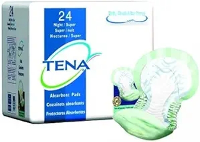 Tena Bladder Control Pads Green/Night Super Absorbency/Pack of 24