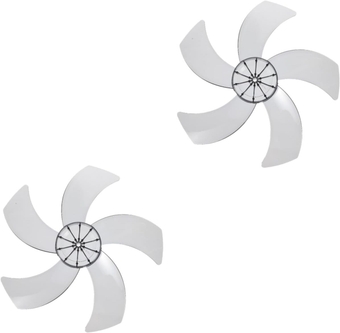 2pcs Electric Fan Blade Stand Fan Electric Fan Replacement Blades Small Fan Blades Silent Desk Fan Silent Fan Floor Fan Blade Table Fan 5-leaves Fan Blades Plastic Indoor Leaf Fan
