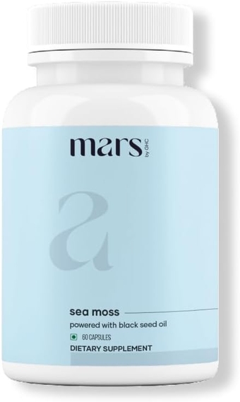Surge Natural Sea Moss Caps (60N) | Packed with 84 Minerals | Powered with Black Seed Oil | Good Health Company