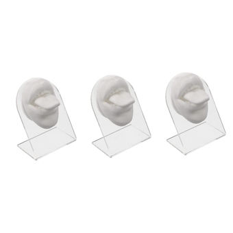 3 Sets Tongue Nail Tongue Model imitation for piercing silicone face model 1:1 simulation model piercing face model human model the mannequin fake leather lips
