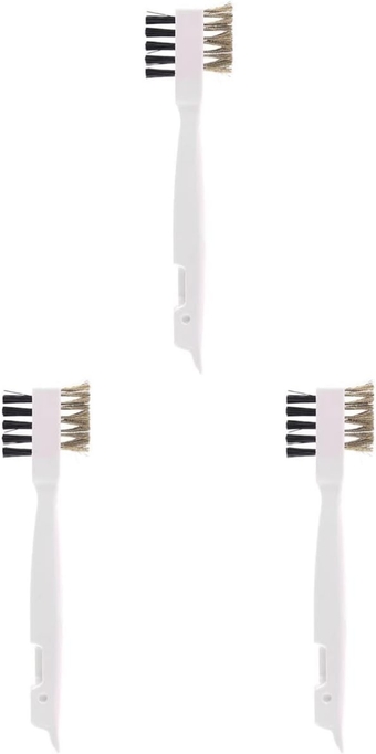 3pcs gas stove cleaning brush cleaning double sided brush dish cleaner brush kitchen dish scrubber Seam Cleaning Brush dish scrub brush Gas Stove Scrub Brush steel nail