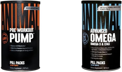 Pump Preworkout 30 Count Omega Omega 3-6 30 Day Pack
