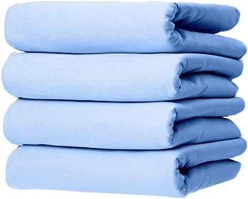 Reusable Bed Underpad - Waterproof & Washable Bed Pad - Absorbent Mattress Protector Pad - Incontinence Bed  - Bed Protector  Pack of 4 (Blue, 34"X36")