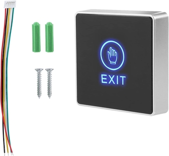 Door Touch Unlock Button Switch, LED Doorbell Push Buttons, Wall Mounted Door Opener Switch for Door Security Alarm Access Control System