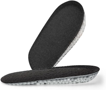Premium Orthopedic Heel Lift for Heel Pain and Leg Length Discrepancies - Pair Height Increase Insole Half Heel Insert Shoes Lift Pad Taller Cushion(0.6 inch-Black)