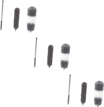 3 Sets Dust Brush Electrostatic Duster Home Dust Remover Duster Dusting Tool Microfiber Hand Duster Dust Sweeper Dust Cleaner Static Electricity Ceiling Dashboard Dust Collector