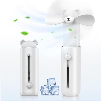 Mini Fan Portable, Portable Handheld Fan for Kids with Soft Blade, Safety Kids Fan Small Fan, Low Noise Personal Fan, Cute Battery Powered Rechargeable Fan for Outdoor, Travel（1 Item）