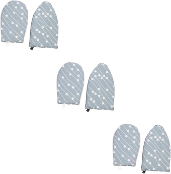 6 pcs Ironing Board Press mat steam mitt steam Glove Ironing Table Garment Gloves for Clothes Mini Steamer Travel Clothes Steamer Ironing Plate Heat Shield Portable Cotton