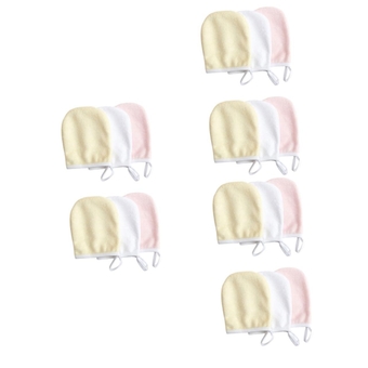 18 Pcs Makeup Remover Gloves Reusable Makeup Removal Pads Microfiber Cleaning Gloves Disposable Sponges Bathing Sponge Makeup Remover Mitten Microfiber Face Pads Facial Wipe Pads