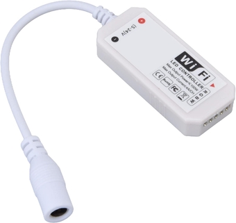 RGBW LED Controller WiFi, App Control, Music Color Switching Mode, for 5V-24V Light Strip, Smart Lamp Accessory, Small LED Light