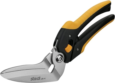 9-Inch Scissor Heavy Duty, All Purpose Scissors, Cardboard and Carpet Shears, TPR Handle, Extremely Sharp Blades with Finely Serrated -Easy Cutting Thick Paper, Leather, Sewing Fabric Yellow