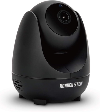 Wireless Security Camera, WiFi Indoor Camera Pan and Tilt Monitoring, HD 1080P Motion Detection, Night Vision, Remote Control, Two-Way Audio, with TF Card Slot and Cloud (Black)