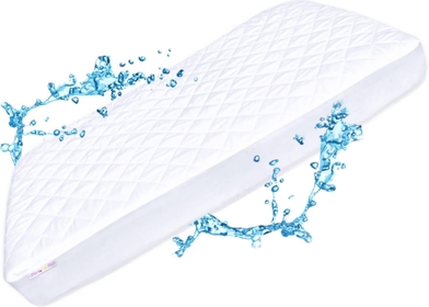 Pack N Play Mattress Protector  - Waterproof & Noiseless, Ultra-Soft Breathable Mattress Cover for Pack and Plays, Playards and Mini Cribs, Highly Absorbent Fitted and Dryer Safe