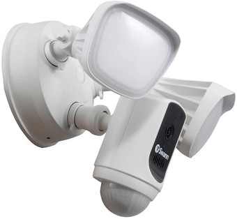 Swann Wi-Fi 1080p Waterproof Motion Activated FloodLight Camera with Night Vision, Heat Sensing, 2-Way Talk, Dimmable 2400 Lumens, Wide 125 Degree Viewing, Free Cloud & Local Recording