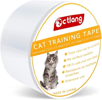 Cat Scratching Pads, Double Sided Cat Training Tape for Furniture Protection, Anti-Scratch Cat Scratching Deterrent Tape, Length: 3Meter, Width: 2.5inch