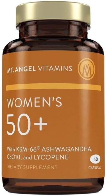 - Daily Womens Multivitamin 50+ Adult Formula with Iron, Calcium, KSM-66 Ashwaganda, Bio-Available Proprietary Herbal Blend of The Best Womens  - 60 Count Capsules