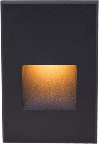 Landscape , LED 12V Vertical Indoor or Outdoor Step and Wall Light Amber 1800K Built-in LED in Black
