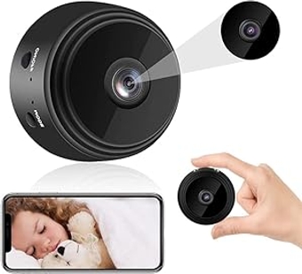 1080P Mini WiFi Camera Full HD Portable Camera,Small Indoor Security Surveillance Cam with Live Video Indoor Covert Camera