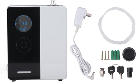 Home Aromatherapy Machine, Smart Energy Saving 200ML Touch Button Home Aromatherapy Machine 8.9x7.2x3.5In Low Consumption Iron Wall Mounted Electric Ap Hotspot WiFi Suitable Hotel (US Plug)