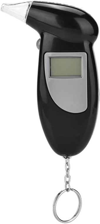 keychain breathalyzer for alcohol, LCD Screen Professional Alcohol Breath Tester Analyzer Lie Detector Breathalyser No Backlight