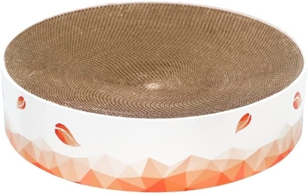 Cat Scratch Cat Scratching Cat Scratcher Corrugated Cat Scratcher Cardboard Round Type Durable Cat Scratching Board Reversible for Furniture Protection Cat Scratching Board Cat Scratch Pad