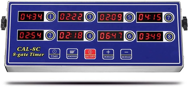 Digital Kitchen Timer Kitchen Cooking Timer Digital Alarm Clock Commercial Cooking Fryer Reminder Calculagraph Timer with Loud Alarm for Restaurant(8 Channels)