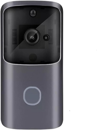 Wireless Doorbell with Camera Night Vision Outdoor WiFi Camera Security Smart Door Bell Video Voice Intercom Monitor for Home (Color : 100W B 64G)