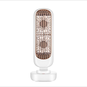 Mini Table Tower Fan Personal Retro Tower Quiet Operation Portable Vertical Cooling Fan 3 Speed Desktop Fan USB Air Circulator Fan Small Fan for Kids Girls Woman Man Home Office WhiteGreenPink