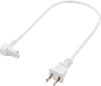 Extra Short Power Cord Compatible with Sonos Era 100 and Era 300 Speakers (White - 19.5 Inches)