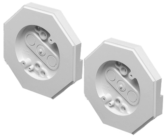 Arlington 8141-2 (2-Pack) Vertical Siding Lamp Mounting Kit with Built-in Box for 1/2 Inch Vertical Siding LAP