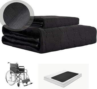 Absorbent Seat Protector Pads for Adults Waterproof Incontinence Chair Pads Washable Bed Underpads Reusable Bed Pee Pads for Toddlers Kids Pets 2 Pack (21"X22" + 35"X60")