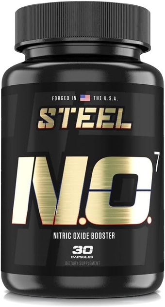 N.O.7 Nitric Oxide Booster | Maximize Blood Flow | Increased Vascularity | Intense Pump & Muscle Fullness | No Loading Phase | No Bloat Formula | 30 Capsules
