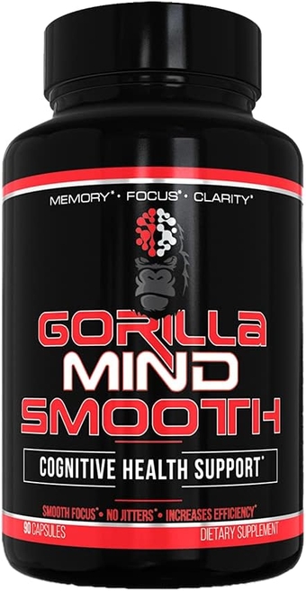 Smooth Nootropic Formula - Best Non-Stimulant Productivity Supplement/Memory · Focus · Mental Clarity · No Jitters / 90 Capsules
