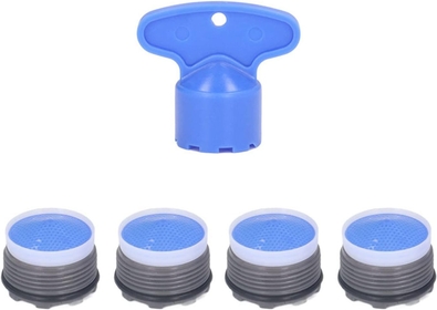 Faucet Aerator, Faucet Flow Restrictor Replacement Parts Insert Sink Aerator .5mm/0.73in Water Saving Faucet Replacement Part for Bathroom, Lavatory or Kitchen (5pcs)