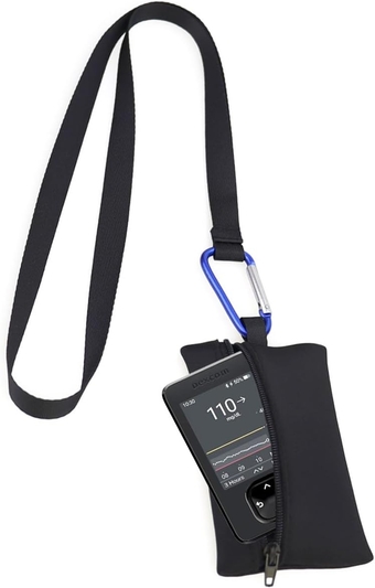 Blood Glucose Meter Case with Lanyard & Hook for Dexcom Receiver G7 Case Diabetes Supplies Pouch Dexcom g7 Receiver Holder