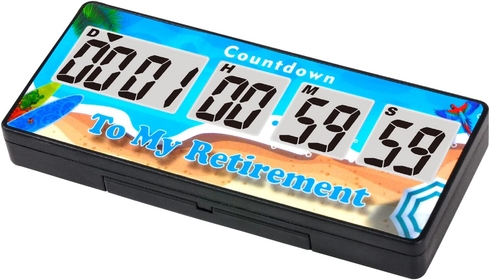 Digital 9999 Days Retirement Countdown Clock,Days Countdown Timer,Backlight Display,12 & 24 Hours Daily Calendar for Retirement Vocation Anniversary Graduation Special Days. (Blue)