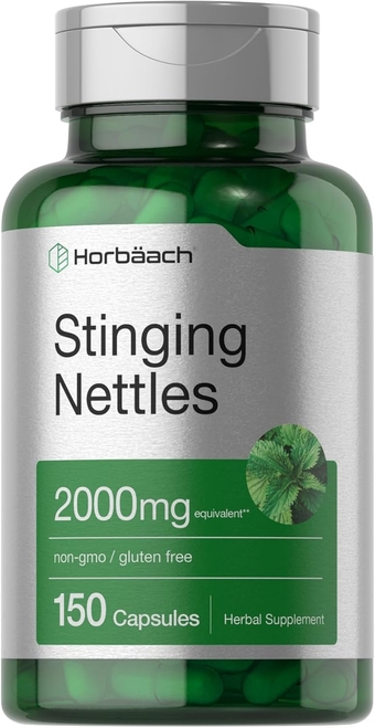 Stinging Nettle Capsules 2000mg | 150 Count | Herbal Leaf Extract Supplement | Non-GMO, Gluten Free | by Horbaach