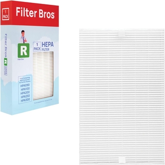 Filter Bros HRF-R1 HEPA Replacement Filter R 1 Pack Fits Honeywell HPA100 Series