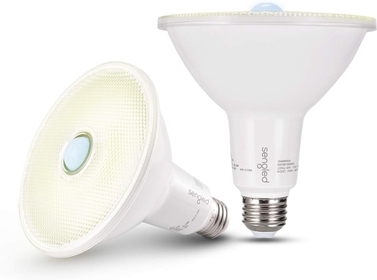 Motion Sensor, 150 Watt Equivalent LED Flood Light Bulb with Motion, E26 Base PAR38 Motion Sensor Outdoor Light Bulbs, 3000K Warm White, 1500LM, Waterproof, 2 Pack