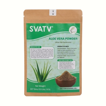 Natural Aloe Vera Powder For Face Pack and Face Mask - Glowing Soothes & Cools Skin, Natural Glowing, Improve Elasticity Rich Conditioner For Skin & Hair care 227g Half Pound
