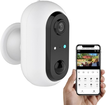Outdoor Camera Wireless,1080P Battery Powered WiFi Cameras for Home Security,Magnetic Base,Siren Alarm, Night Vision,Motion Detection,2-Way TalkIP65 Waterproof,Cloud/SD Storage