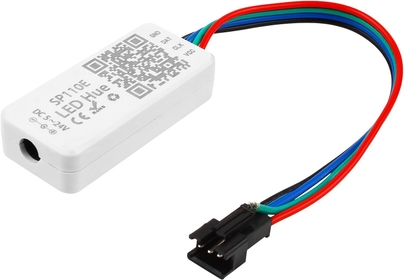 SP110E LED Controller, Bluetooth Pixel Light Strips Controller for Smart APP Control for 5V/12V/24V WS2812B WS2813 SK9822 APA102 SK6812 LPD8806 DMX512 1903 RGB/RGBW