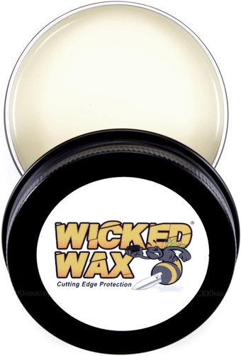 WICKED WAX - (2.0 oz.) - Cutting Edge Knife Protection - For Steel, Wood, Epoxy, Plastic, and Leather - 100% Organic & Food Safe - (USA Made) – Total Clean And Protect