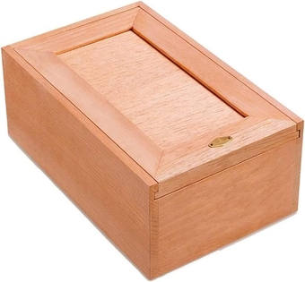 Cigar Box Barware Humidifying Box Pine Wood 50 Cigar Boxes Unpainted Alcoholic Cigar Boxes High-end Cigar Boxes Alcohol Space Space Design Cooking & Dining