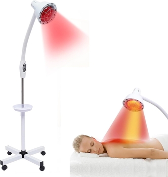 Infrared Light, 275W 110V Near Red Infrared Heat Lamp with Timing Function and Flexible Arm, Infrared Light Therapy Lamp for Face and Neck, Red Light Therapy for Relieve Joinpt Pain and Muscle Aches